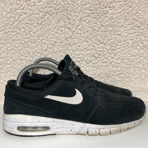 Nike Stefan Janoski Max Air L Men's Black/White Trainers Sneakers Shoes SZ 7.5 - Picture 1 of 11